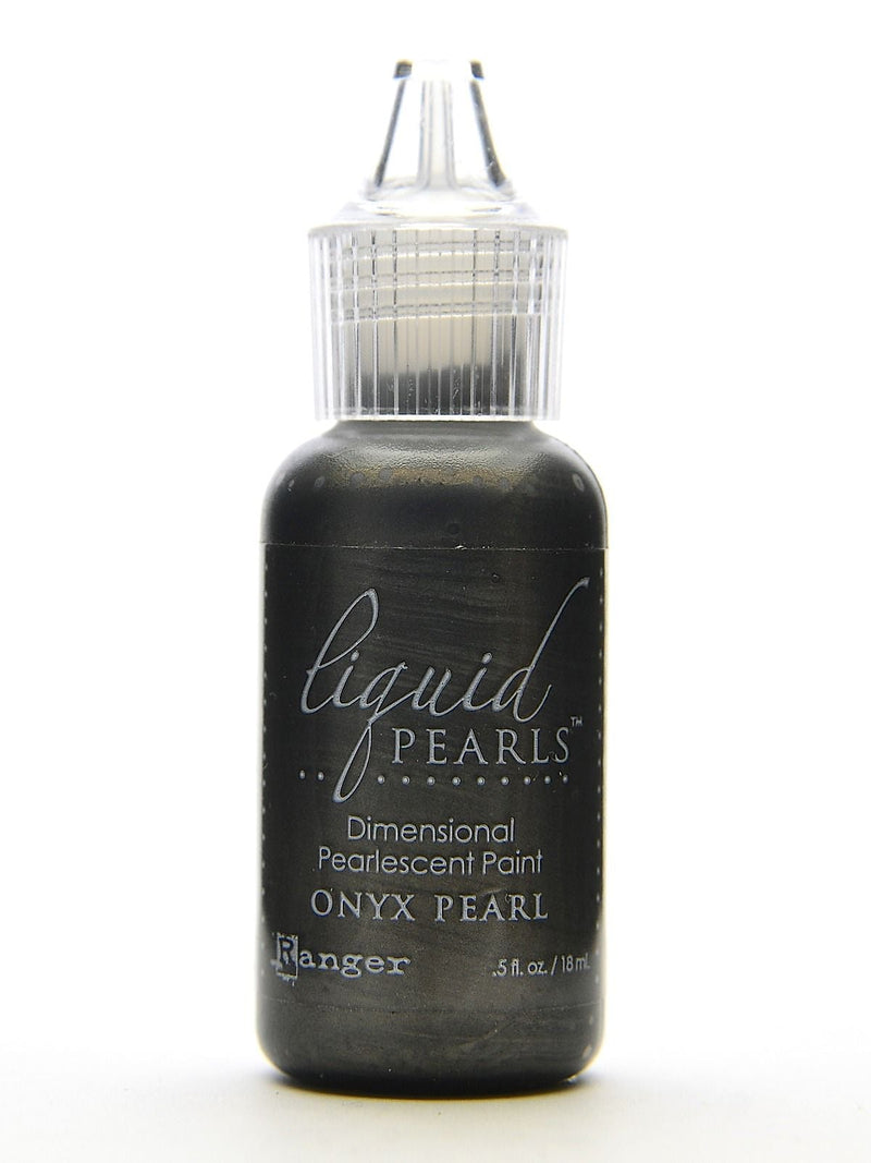 Ranger Liquid Pearls Pearlescent Paint, Onyx 1/2Oz, 8/Pack (72261-Pk8)