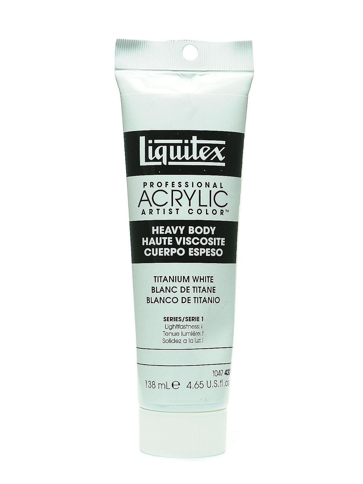 Liquitex Heavy Body Professional Artist Acrylic Colors, Titanium White, 4.65Oz (13591)