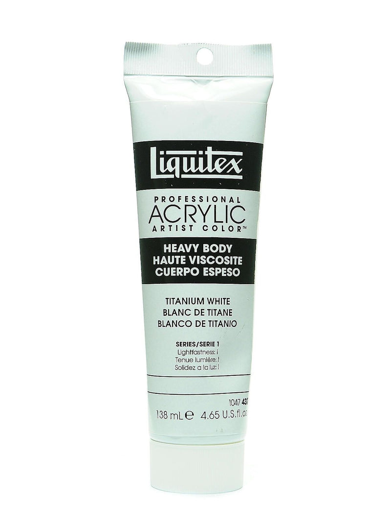 Liquitex Heavy Body Professional Artist Acrylic Colors, Titanium White, 4.65Oz (13591)