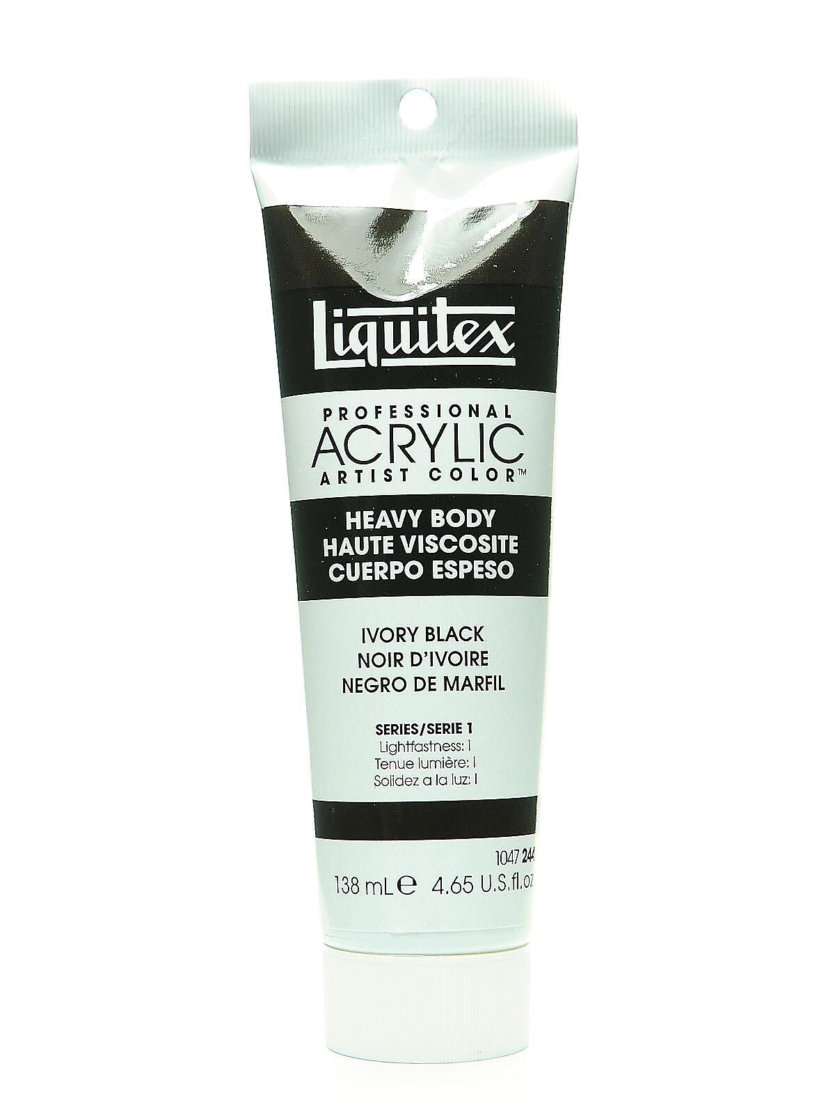 Liquitex Heavy Body Professional Artist Acrylic Colors Ivory Black 4.65 Oz.