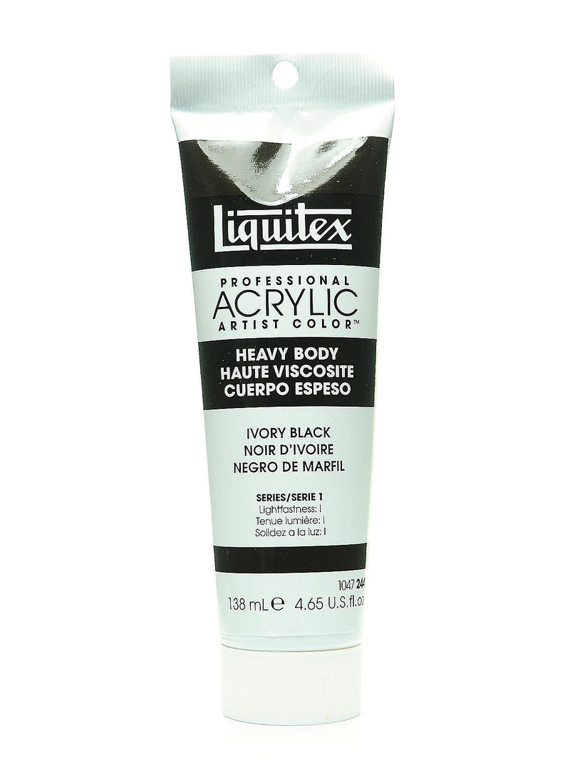 Liquitex Heavy Body Professional Artist Acrylic Colors Ivory Black 4.65 Oz.