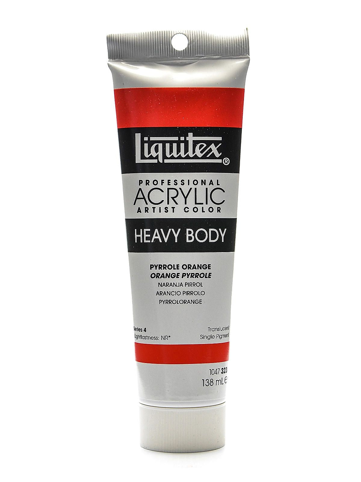 Liquitex Heavy Body Professional Artist Acrylic Colors Pyrrole Orange 2 Oz.