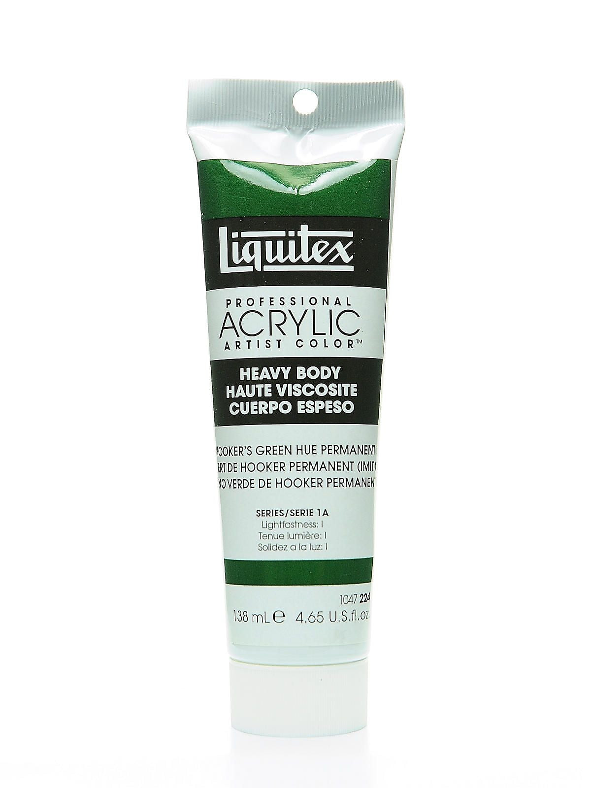 Liquitex Heavy Body Professional Artist Acrylic Colors Hooker's Green Hue Permanent 4.65 Oz. (19025)