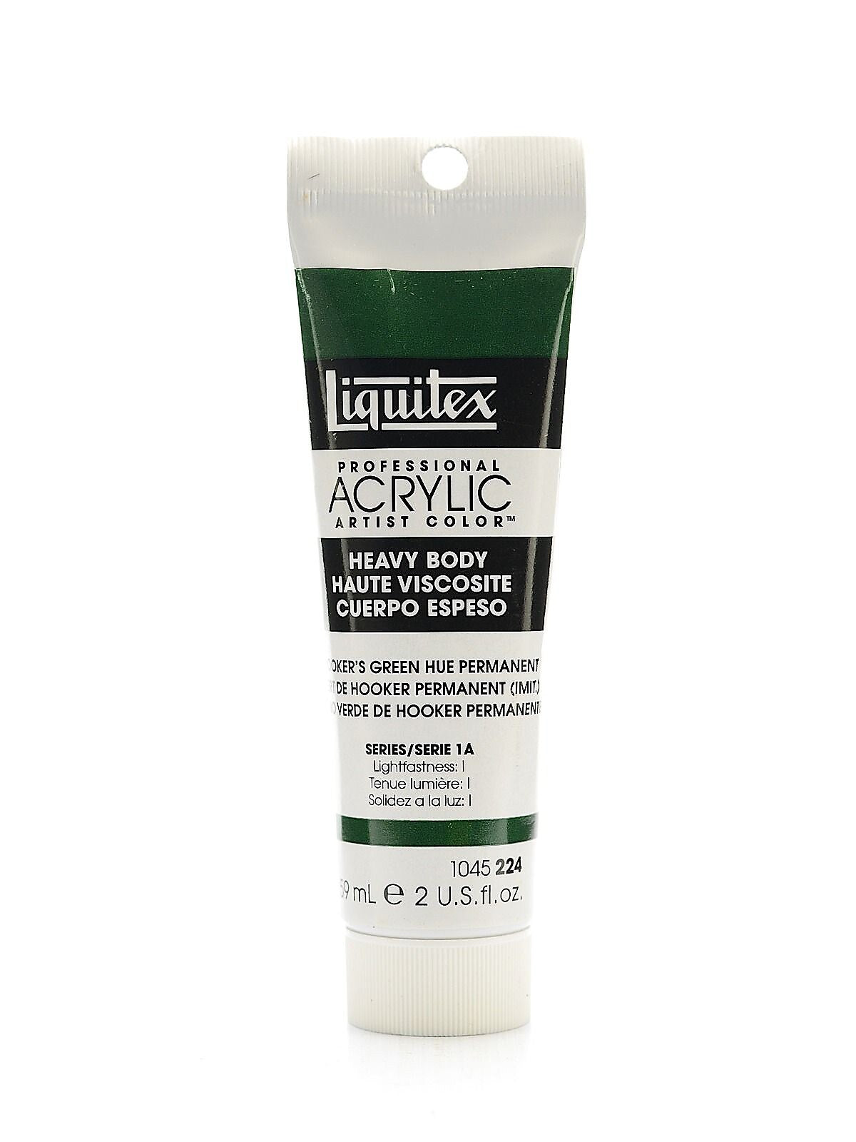 Liquitex Heavy Body Prof Artist Acrylic Colors Hooker's, Green Hue, Permanent, 2Oz, 3Pk (20151-Pk3)