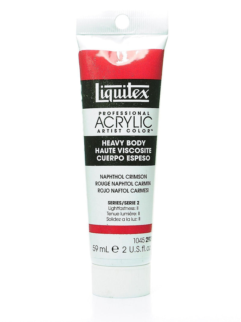 Liquitex Heavy Body Professional Artist Acrylic Colors Naphthol Crimson 2 oz. Pack Of 2