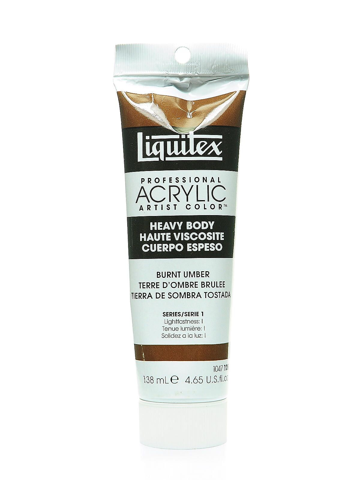Liquitex Heavy Body Professional Artist Acrylic Colors Burnt Umber 4.65 Oz.