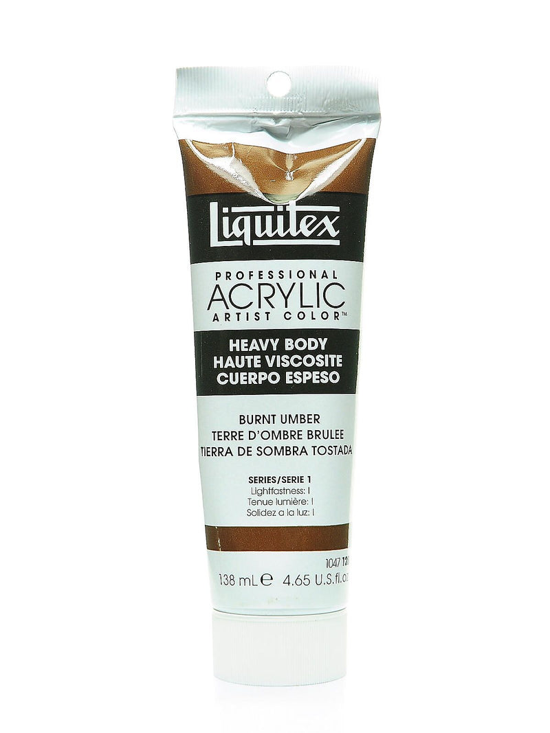 Liquitex Heavy Body Professional Artist Acrylic Colors Burnt Umber 4.65 Oz.