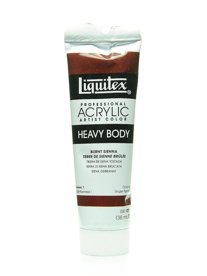 Liquitex Heavy Body Professional Artist Acrylic Colors Burnt Sienna 4.65 Oz.
