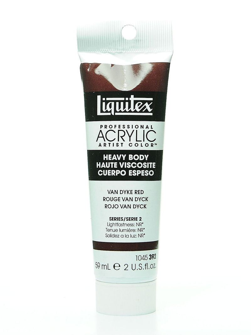 Liquitex Heavy Body Professional Artist Acrylic Colors Van Dyke Red 2 Oz. [Pack Of 2]