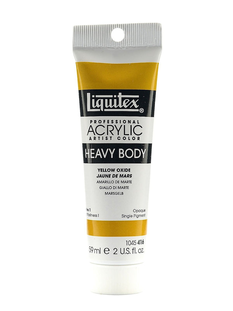 Liquitex Heavy Body Professional Artist Acrylic Colors Yellow Oxide 2 Oz. [Pack Of 3]