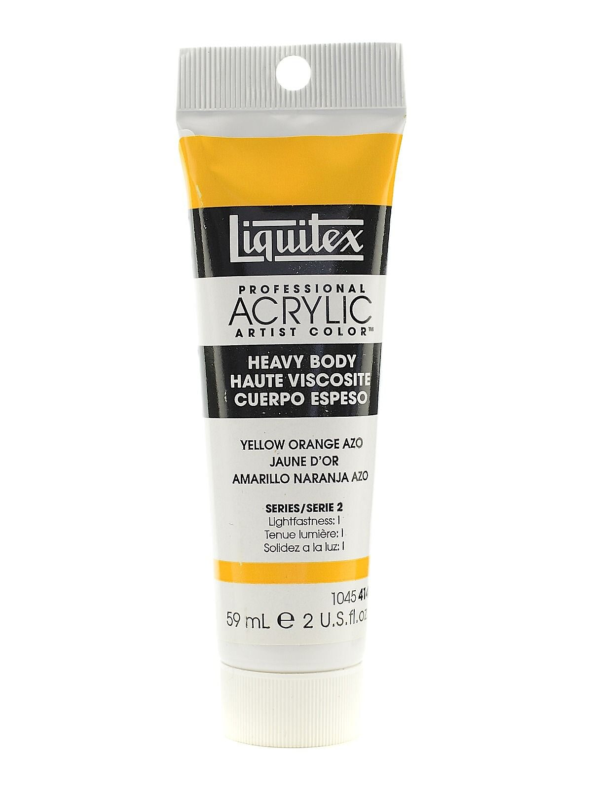 Liquitex Heavy Body Professional Artist Acrylic Colors Yellow Orange Azo 2 Oz. [Pack Of 2]