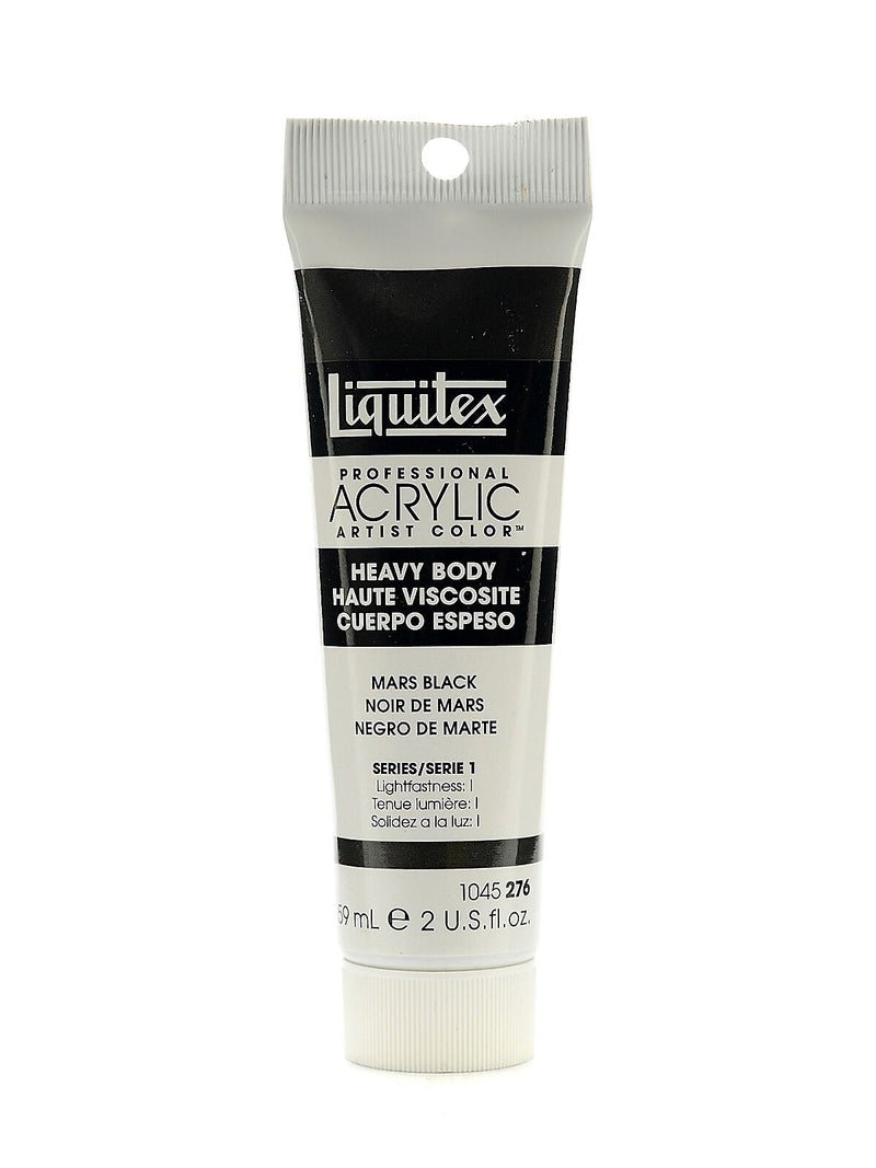 Liquitex Heavy Body Professional Artist Acrylic Colors Mars Black 2 Oz. [Pack Of 3]