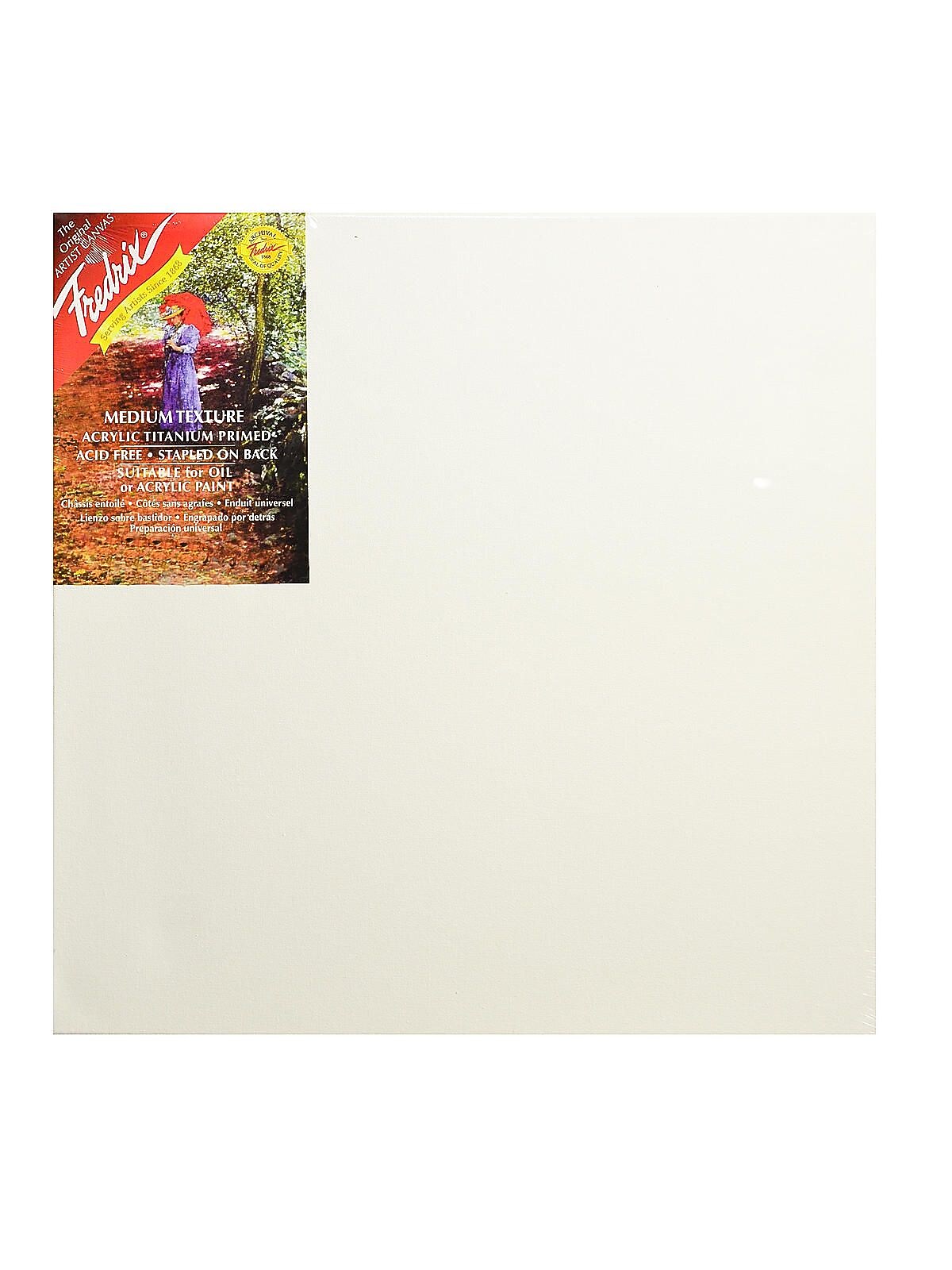 Fredrix Red Label Stretched Cotton Canvas 18 In. X 18 In. Each