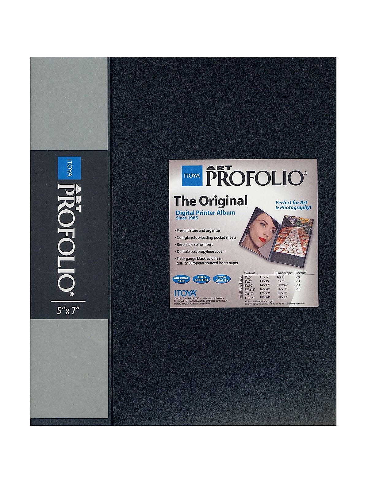 Itoya Art Profolio Storage/Display Book 5 In. X 7 In. 24 [Pack Of 3]