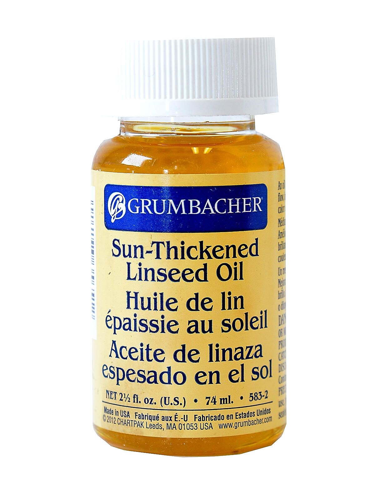 Grumbacher Sun-Thickened Linseed Oil Each