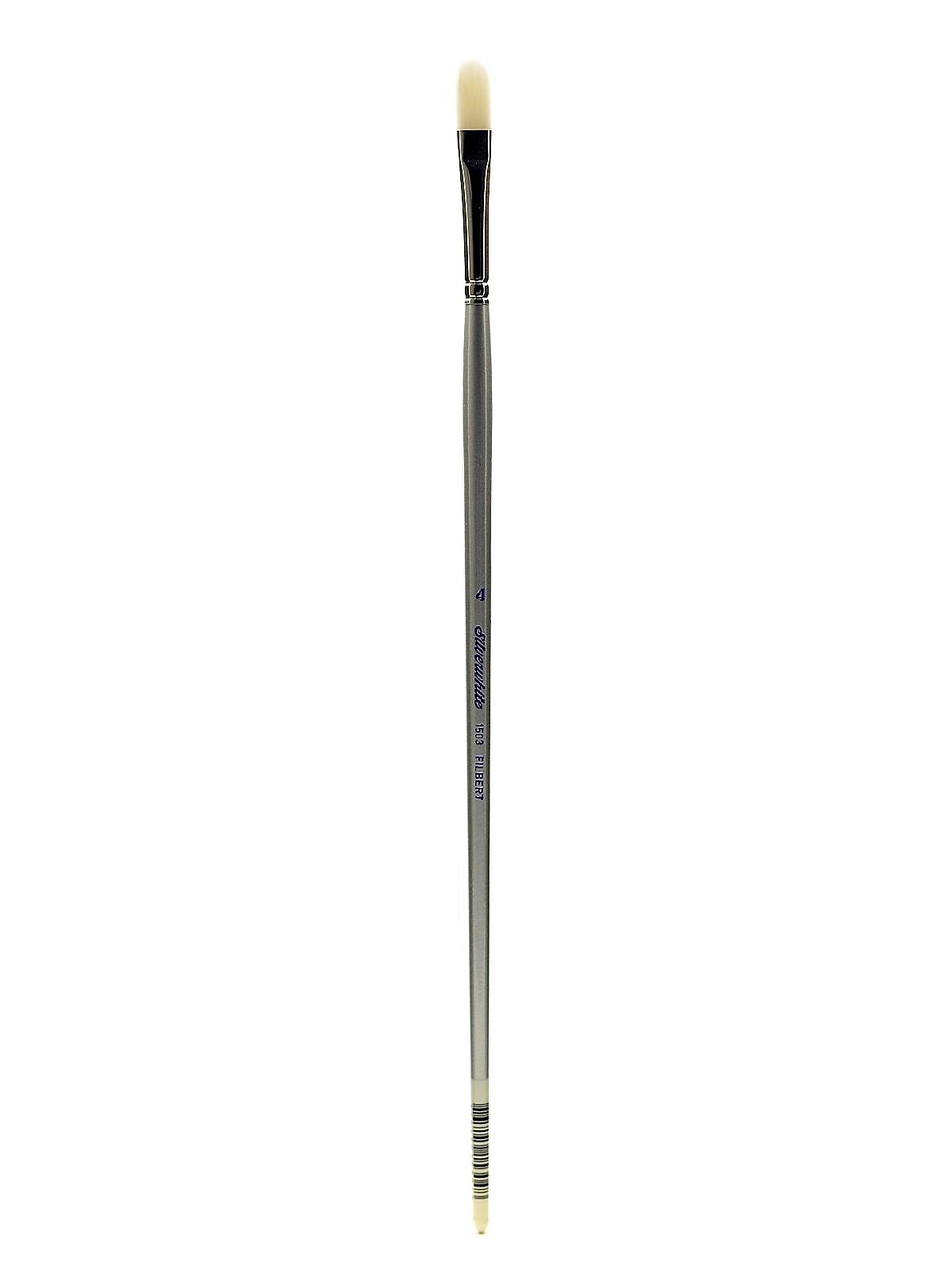 Silver Brush Silverwhite Series Synthetic Brushes Long Handle 4 Filbert