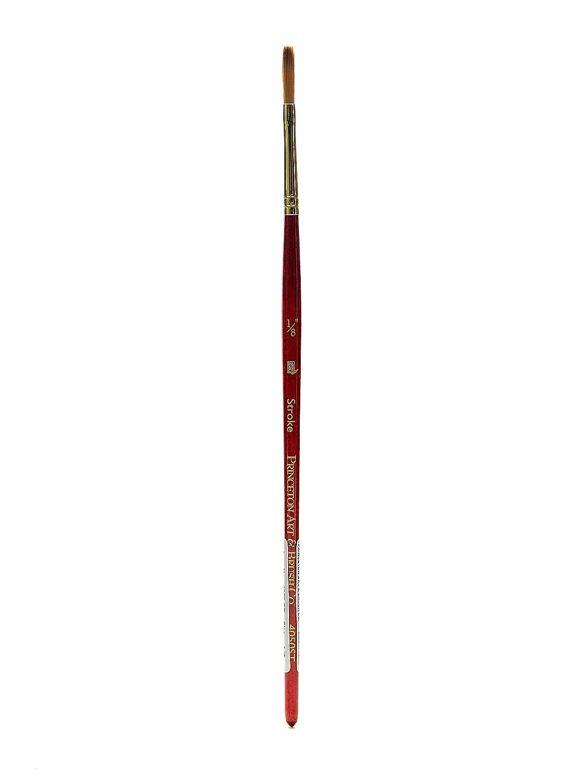 Princeton Series 4050 Synthetic Sable Watercolor Brushes 1/8 In. Short Handle Stroke