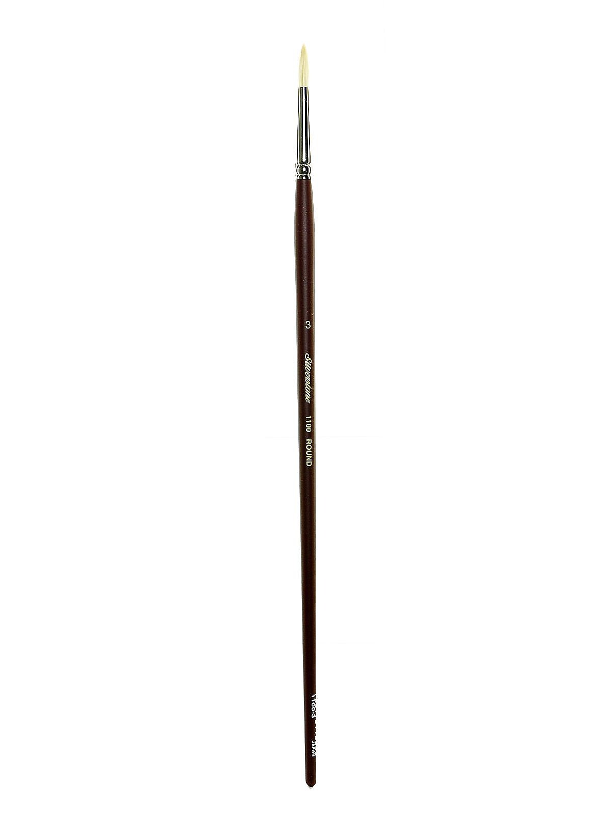 Silver Brush Silverstone Series Hog Bristle Brushes 3 Round 1100