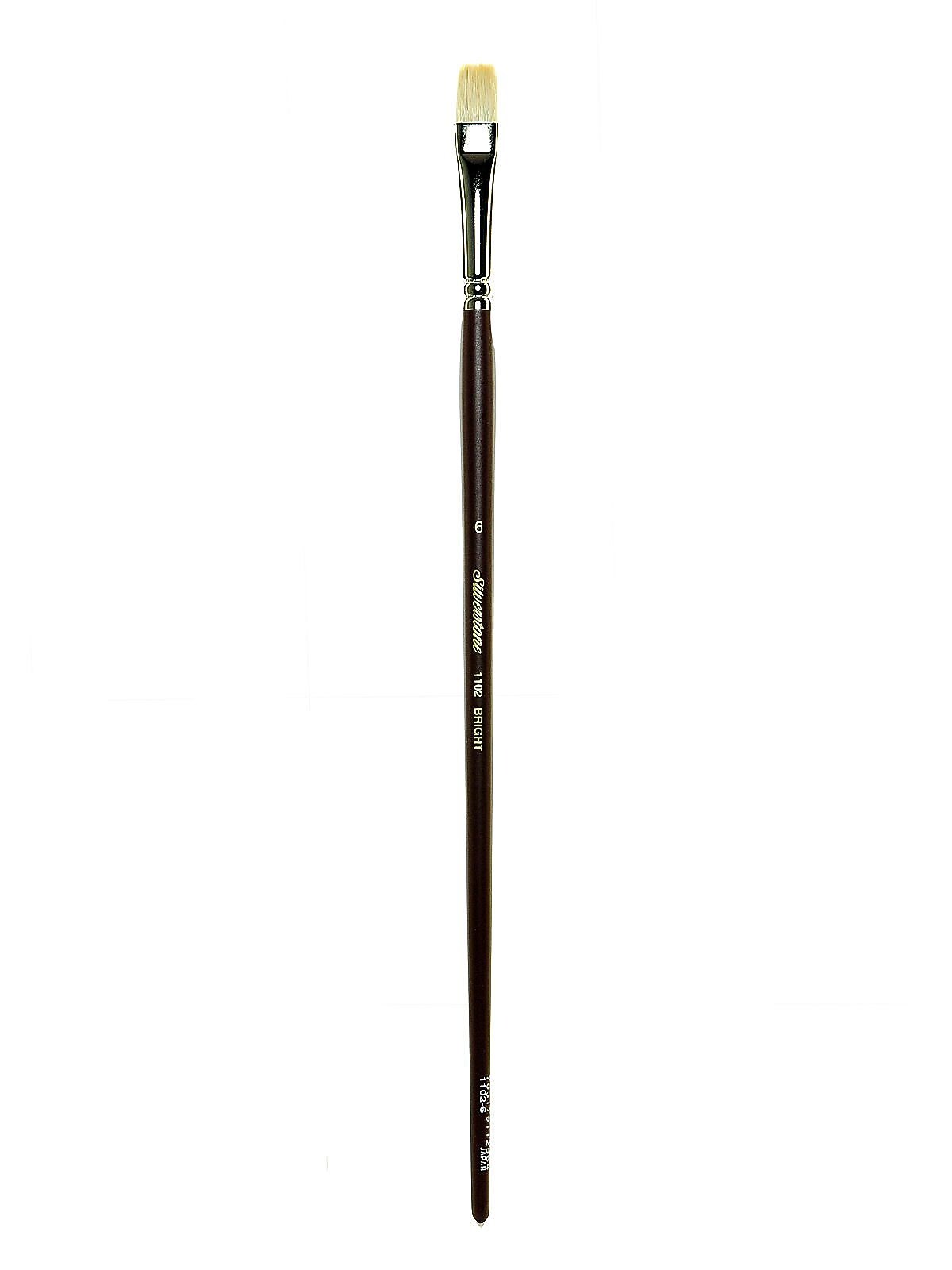 Silver Brush Silverstone Series Hog Bristle Brushes 6 Bright 1102
