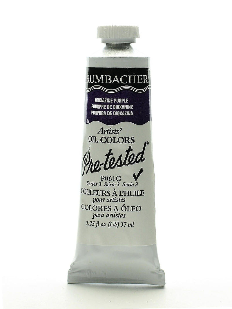 Grumbacher Pre-Tested Artists Oil Colors Dioxazine Purple P061 1.25 Oz.