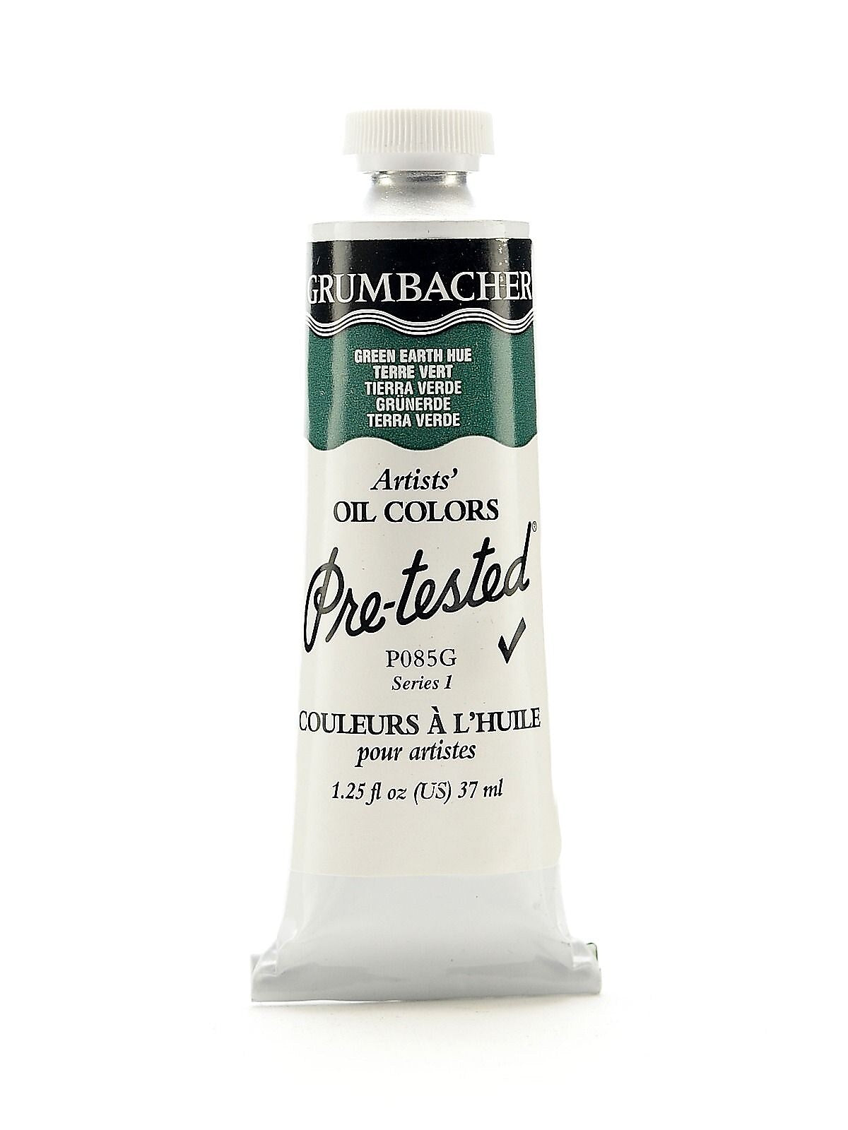 Grumbacher Pre-Tested Artists Oil Colors Green Earth Hue (Terre Verte) P085 1.25 Oz. [Pack Of 2]