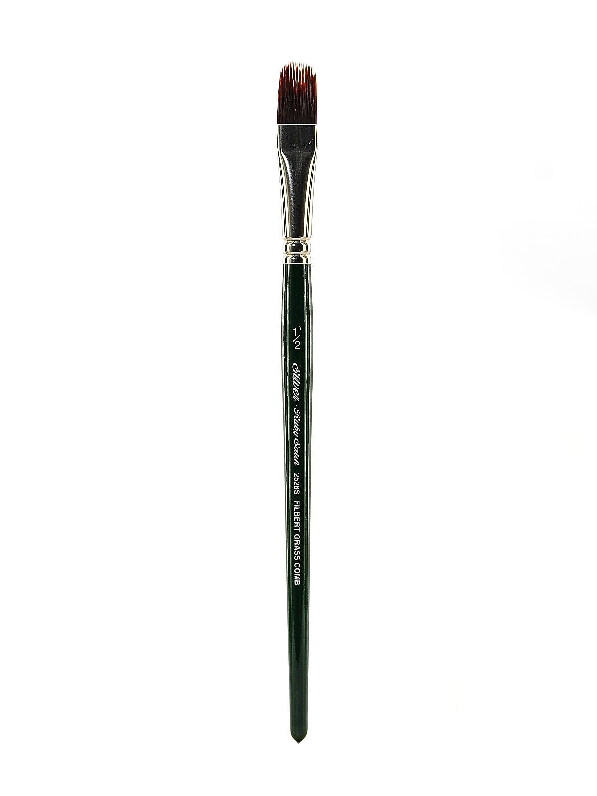 Silver Brush Ruby Satin Series Synthetic Brushes Short Handle 1/2 In. Grass Comb 2528S