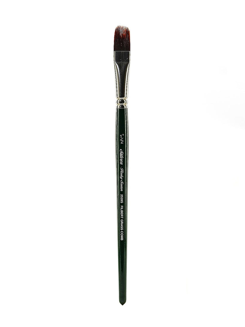 Silver Brush Ruby Satin Series Synthetic Brushes Short Handle 1/2 In. Grass Comb 2528S