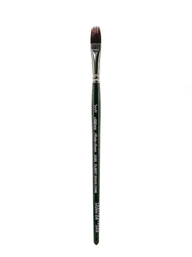 Silver Brush Ruby Satin Series Synthetic Brushes Short Handle 3/8 In. Grass Comb 2528S