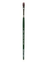 Silver Brush Ruby Satin Series Synthetic Brushes Short Handle 8 Bright 2502S