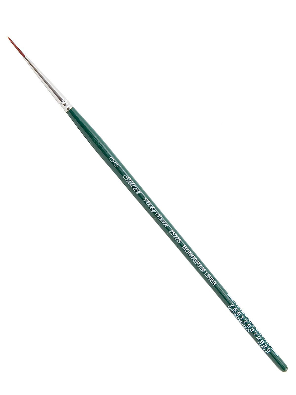 Silver Brush Ruby Satin Series Synthetic Brushes Short Handle 2/0 Liner 2522S