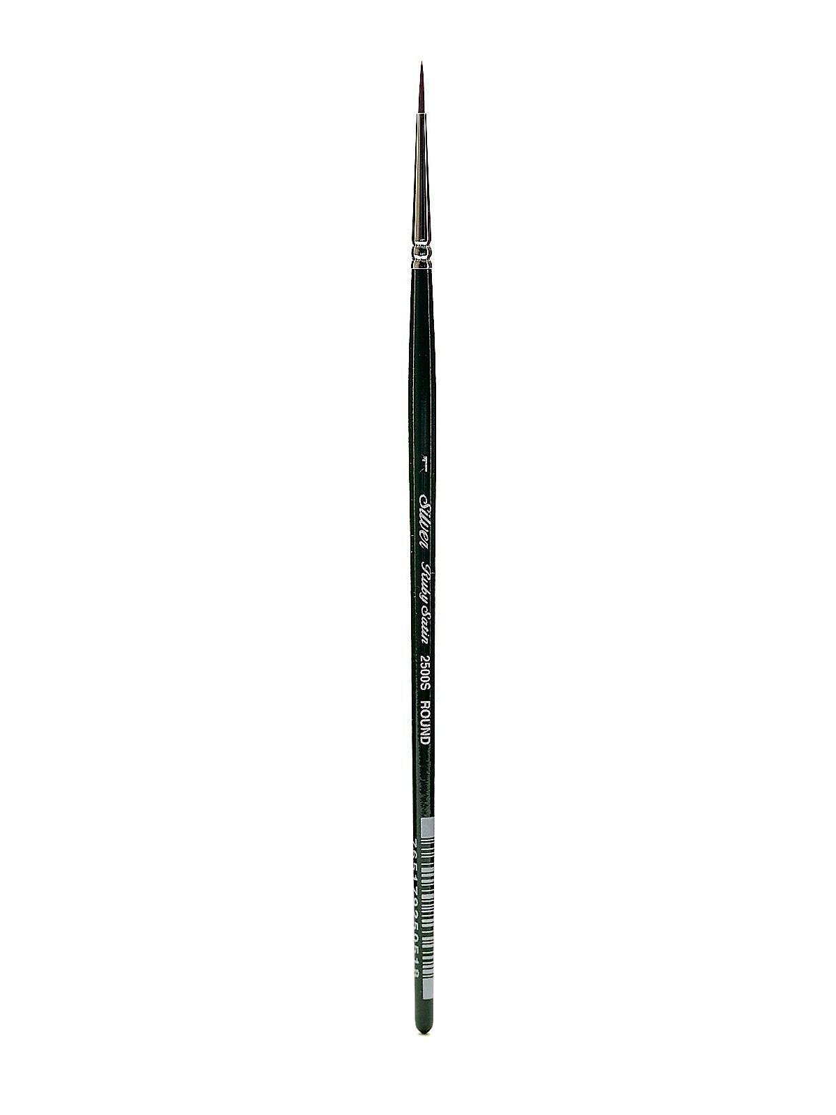 Silver Brush Ruby Satin Series Synthetic Brushes Short Handle 1 Round 2500S