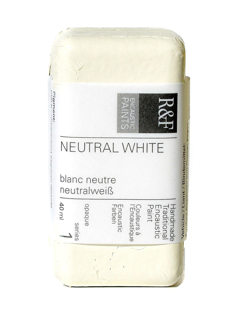 R  And  F Handmade Paints Encaustic Paint Neutral White 40 Ml [Pack Of 2]