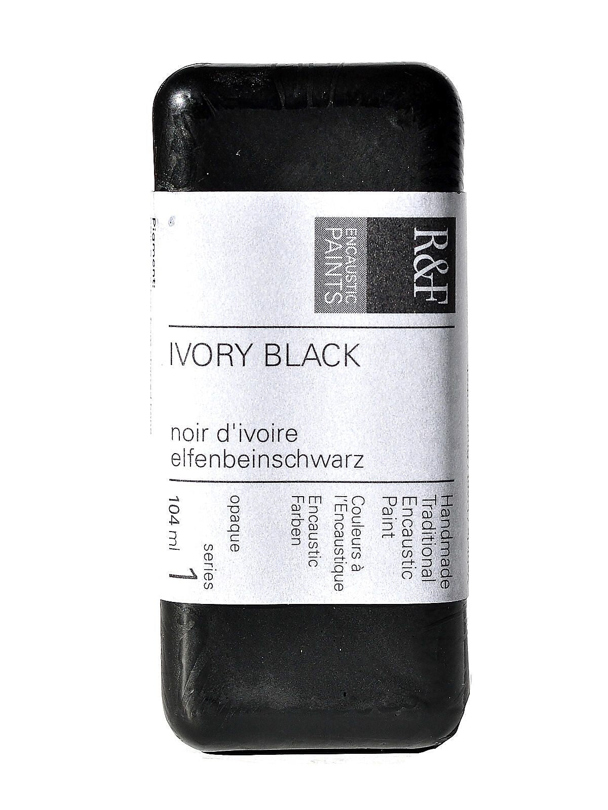 R And F Handmade Paints Encaustic Paint Ivory Black 104 Ml