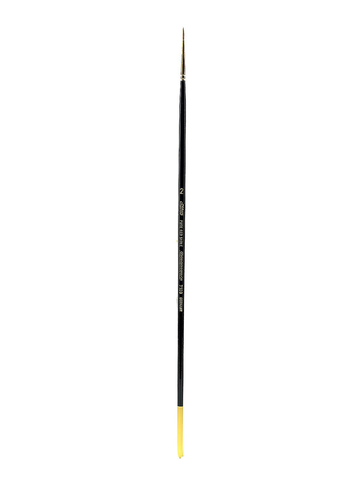 Silver Brush Renaissance Series Brushes Long Handle 2 Round 7100 (33228)