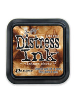 Ranger Tim Holtz Distress Ink Pads, 2" x 2", Vintage Photo, 3/Pack (18350-PK3)