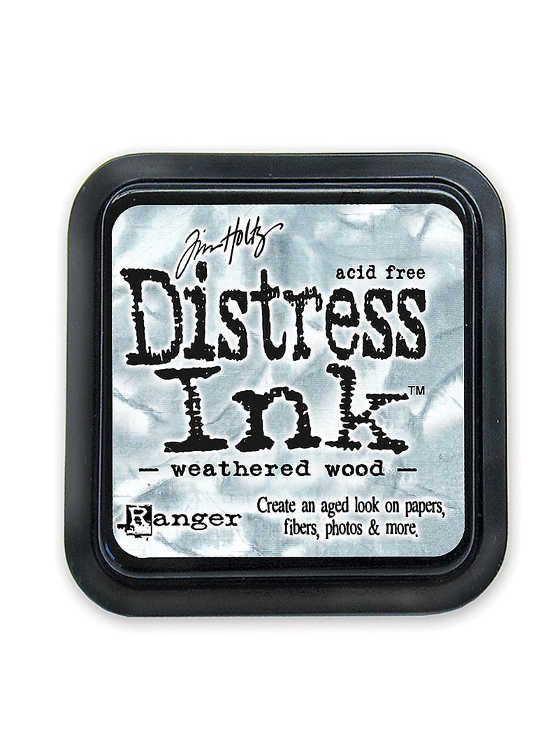 Ranger Tim Holtz Distress Ink Pads, 2" x 2", Weathered Wood, 3/Pack (42288-PK3)