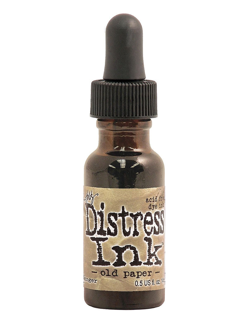 Ranger Tim Holtz Distress Ink Reinker Bottle, Old Paper, 3/Pack (61876-PK3)