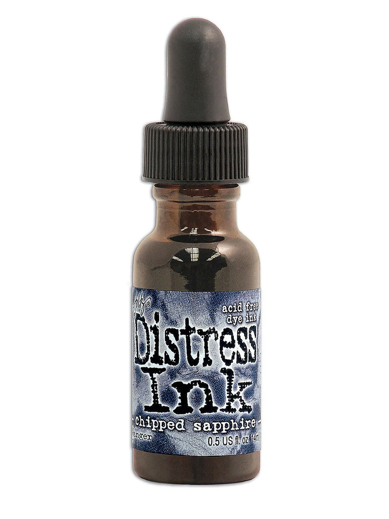 Ranger Tim Holtz Distress Ink Reinker Bottle, Chipped Sapphire, 3/Pack (69477-PK3)