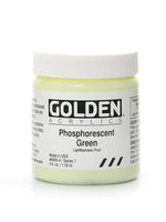 Golden Heavy Body Acrylics Phosphorescent Green 4 Oz. (12055)