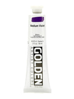 Golden Heavy Body Acrylic Paints Paint Medium Violet 2 Oz.