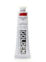 Golden Heavy Body Acrylic Paints Pyrrole Red Dark 2 Oz.