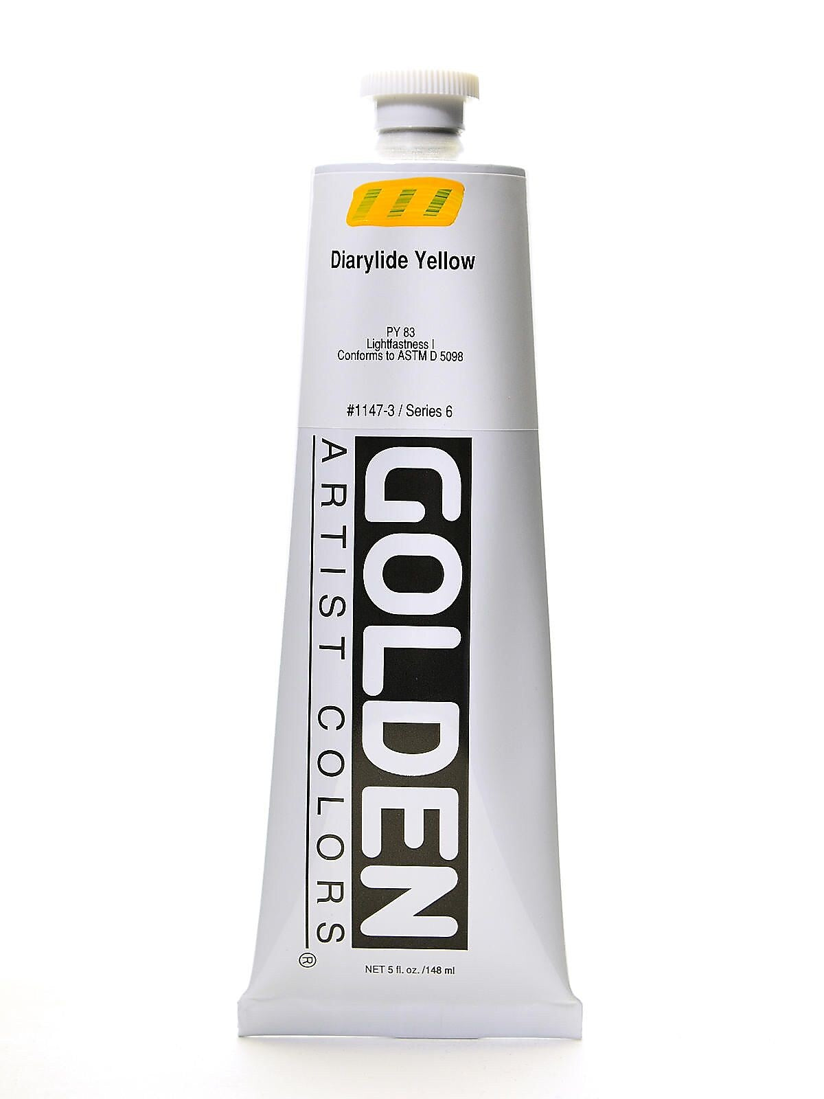 Golden Heavy Body Acrylics Diarylide Yellow 5 Oz.