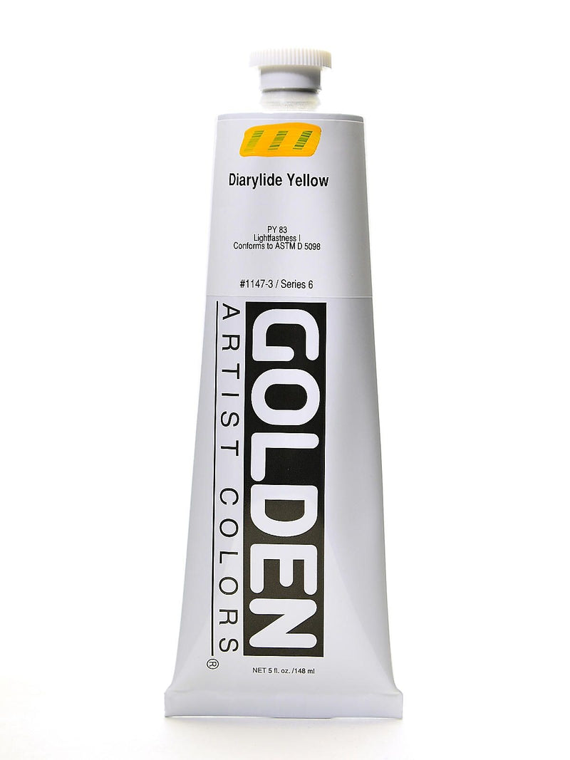 Golden Heavy Body Acrylics Diarylide Yellow 5 Oz.