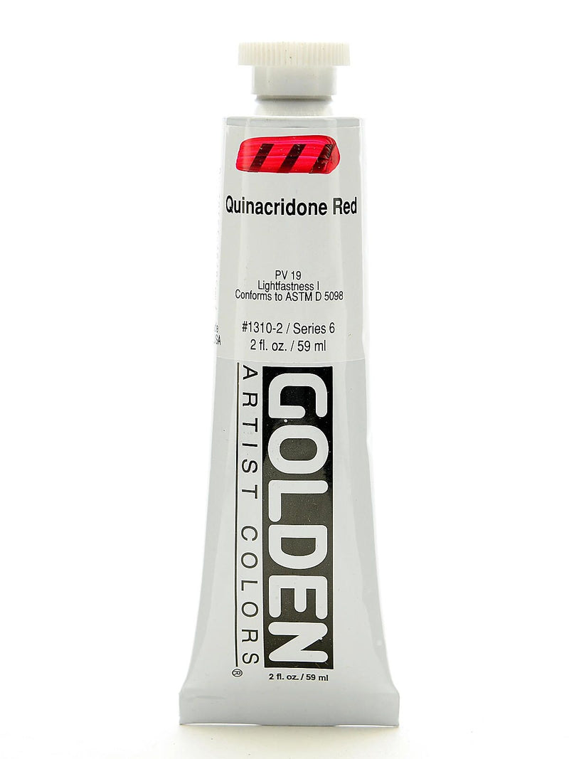 Golden Heavy Body Acrylics, Quinacridone Red, 2Oz (87279)