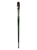 Silver Brush Ruby Satin Series Synthetic Brushes, Long Handle, 12-Flat 2501 (11273)