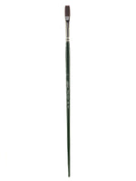 Silver Brush Ruby Satin Series Synthetic Brush, Long Handle, 4, Flat, 2501 (39381)