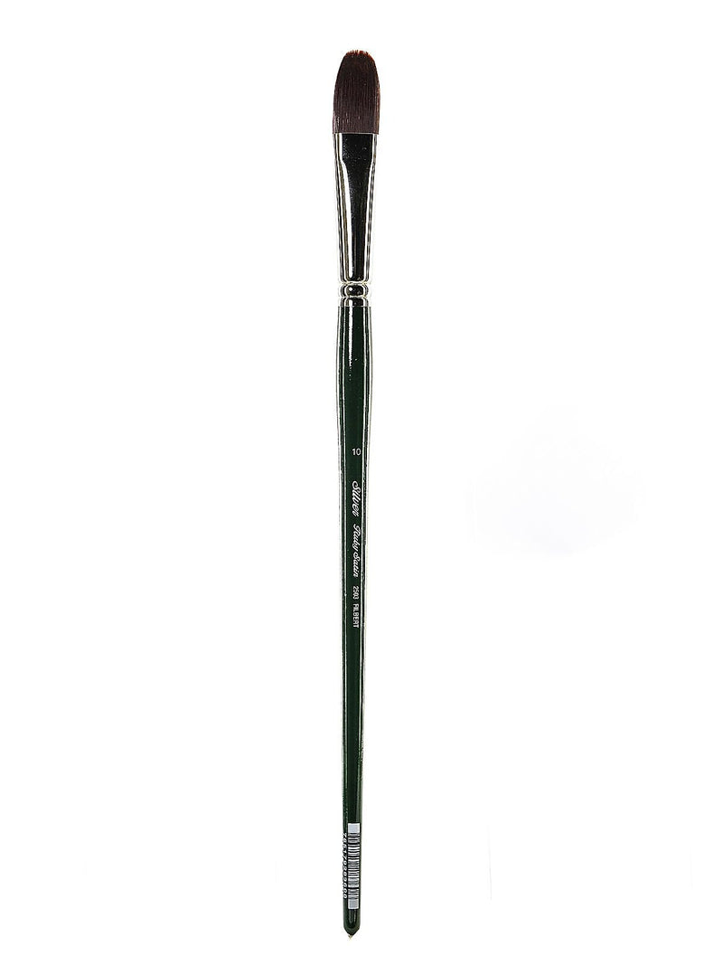 Silver Brush Ruby Satin Series Synthetic Brush, Long Handle, 10, Filbert, 2503 (49192)