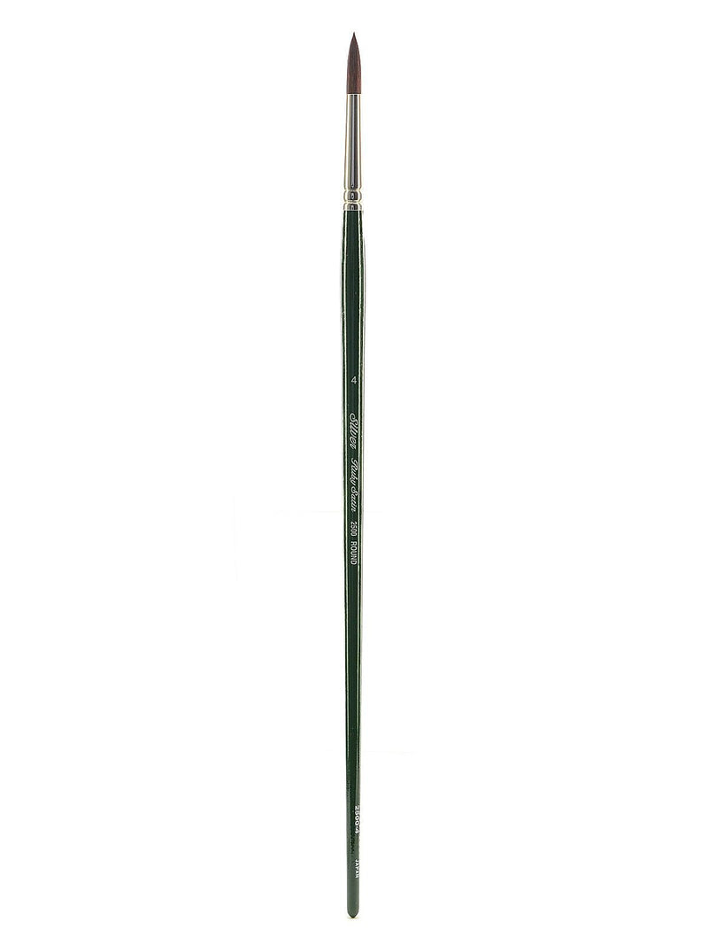 Silver Brush Ruby Satin Series Synthetic Brushes Long Handle 4 Round 2500 (73088)