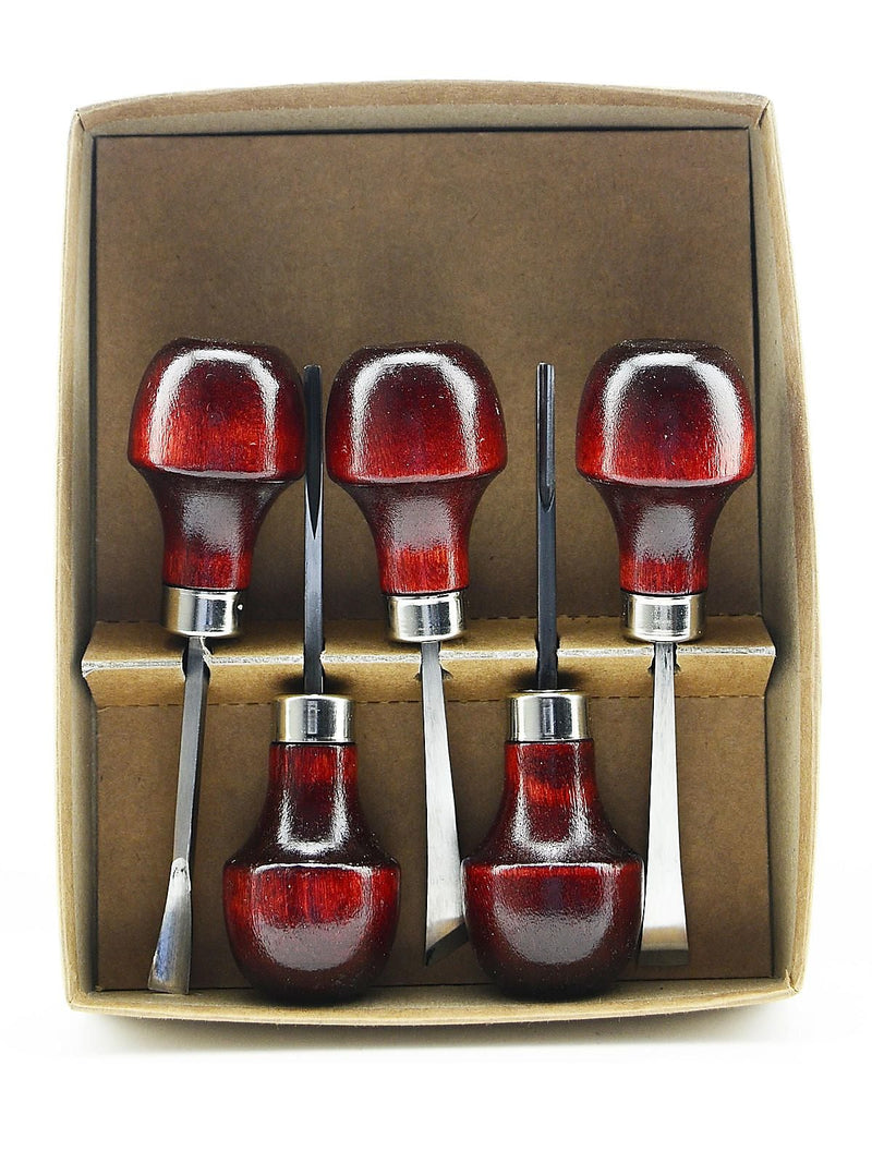 U J Ramelson No. 107 Wood Carving Tools Set Of 5