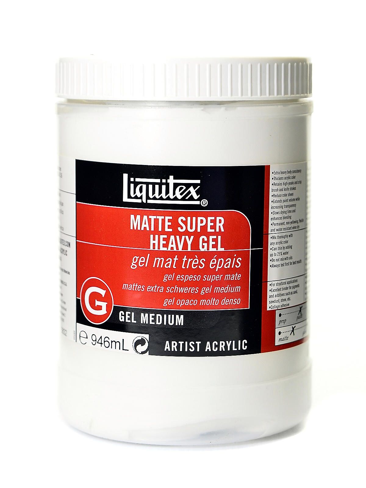 Liquitex Matte Super Heavy Gel 32 Oz.